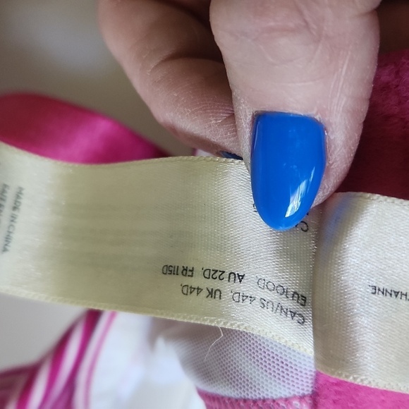 Deesse Bra Pink Polkadot Size  44D - Picture 12 of 13